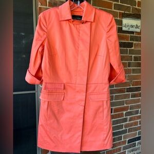 Etcetera orange light weight fully lined peacoat size 4 Gorgeous